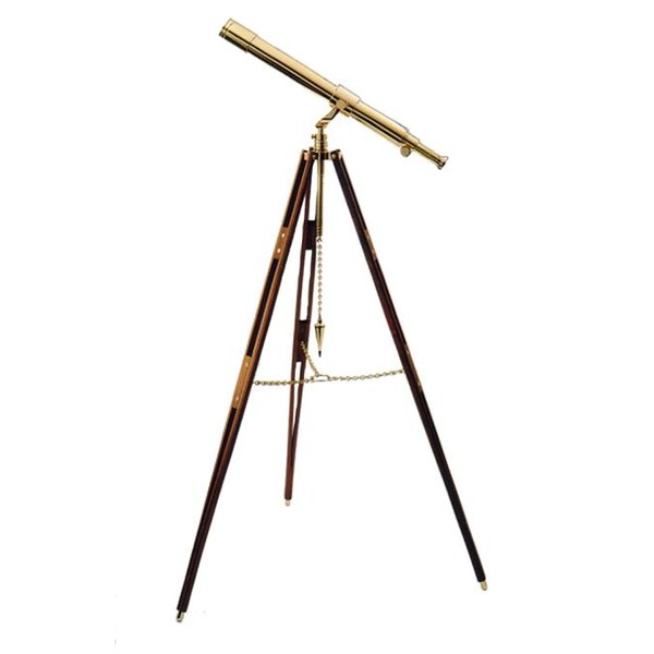 The Glass Eye Telescop de alama Trepied Cape-Cod All Brass abanos negru