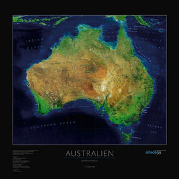 albedo 39 Hartă continentală Australia