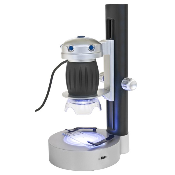 Bresser Junior Microscop de mana USB inclusiv stand cu LED