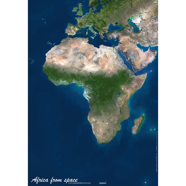 Planet Observer Hartă continentală Africa