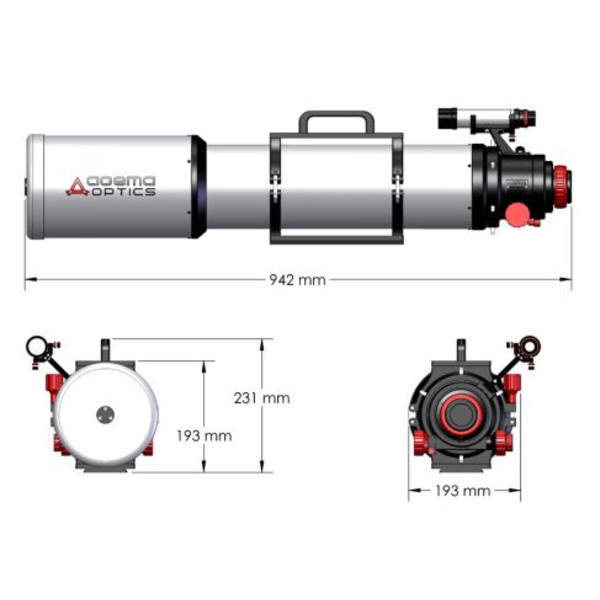 Agema Optics Refractor apochromat AP 130/1040 SD 130 F8 OTA
