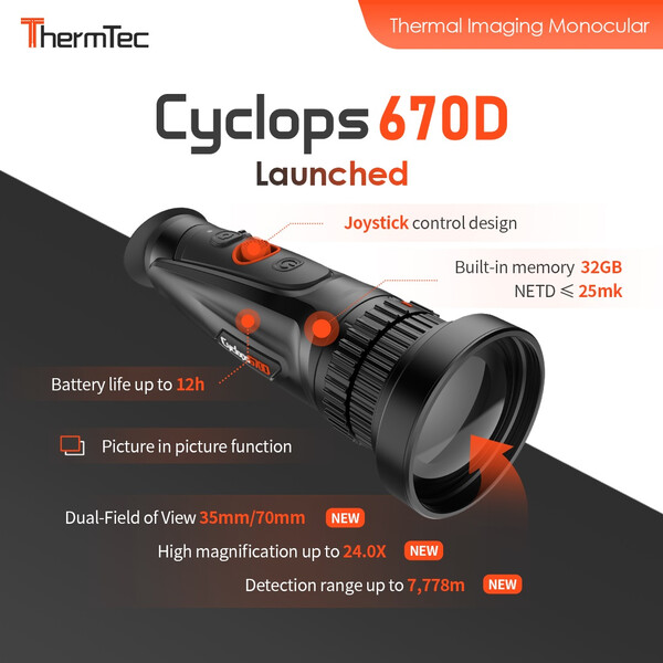 ThermTec Camera de termoviziune Cyclops 670D