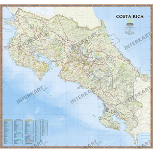 National Geographic Harta Costa Rica (96 x 91 cm)