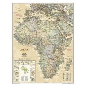 National Geographic Hartă continentală Africa