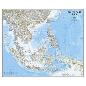 National Geographic Harta regionala Hartă Asia de Sud