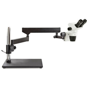 Euromex microscopul stereoscopic zoom NZ.1902-A, 6.7x to 45x with articulated stand, base plate, w.o.illumination, bino