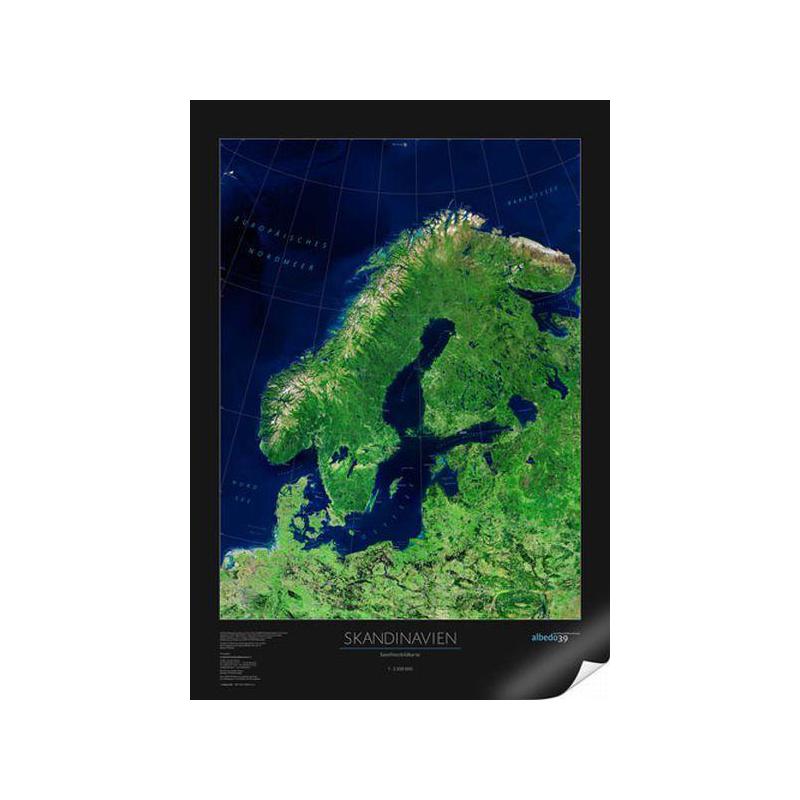 albedo 39 Harta regionala Scandinavia