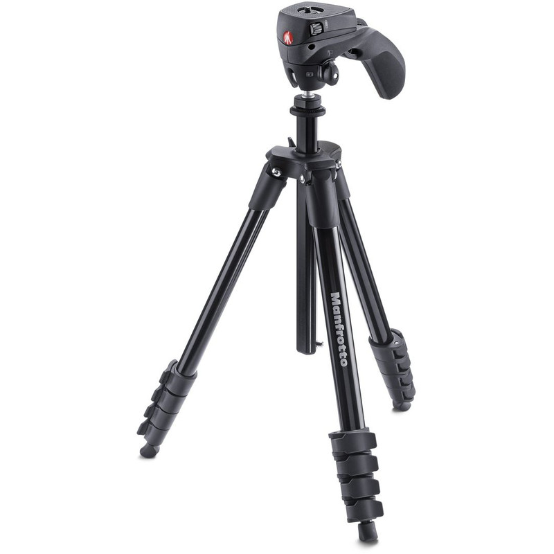 Manfrotto Kit trepied foto/video Compact action, negru
