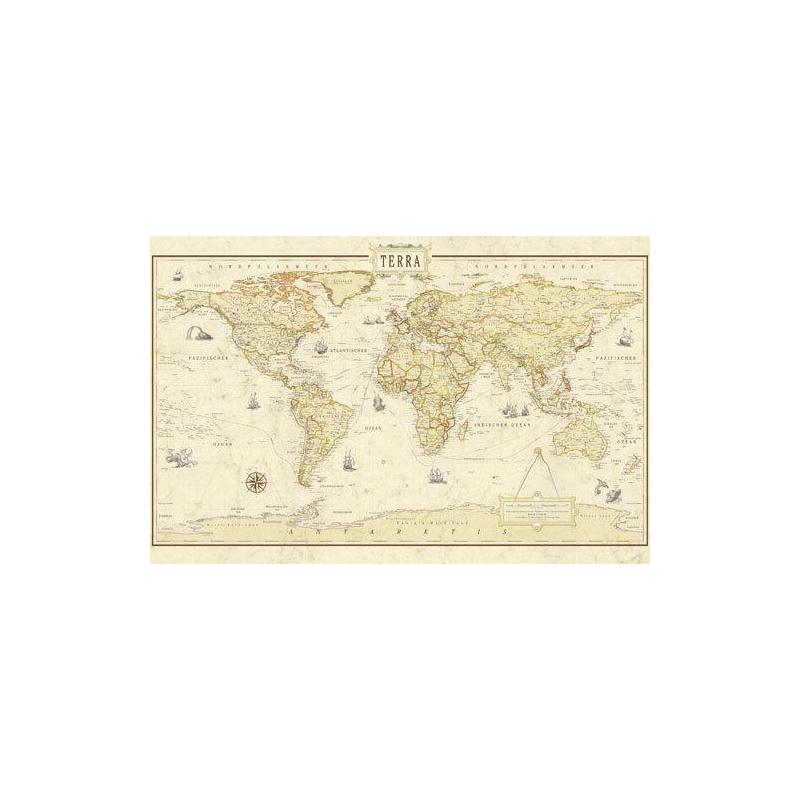 Terra by Columbus Harta lumii Planiglob Renaissance