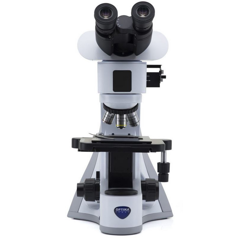 Optika Microscop B-510MET, metallurgic, incident, trino, IOS W-PLAN MET, 50x-500x, EU