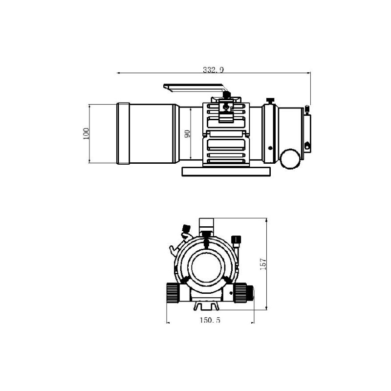 TS Optics Refractor apochromat AP 76/418