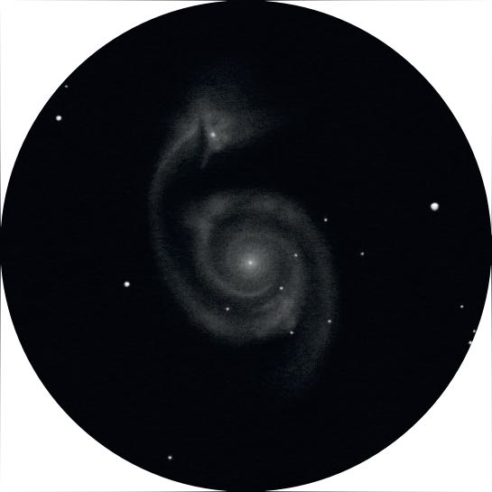 Desen al galaxiei M 51. Peter Kiss