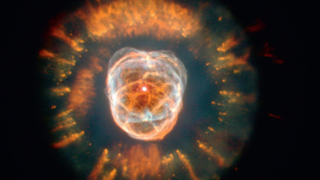 Telescopul spațial Hubble arată splendoarea nebuloasei planetare.