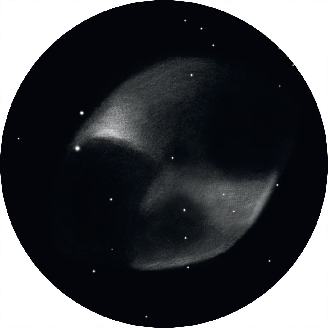 Desen al nebuloasei planetare M 27. Rainer Mannoff