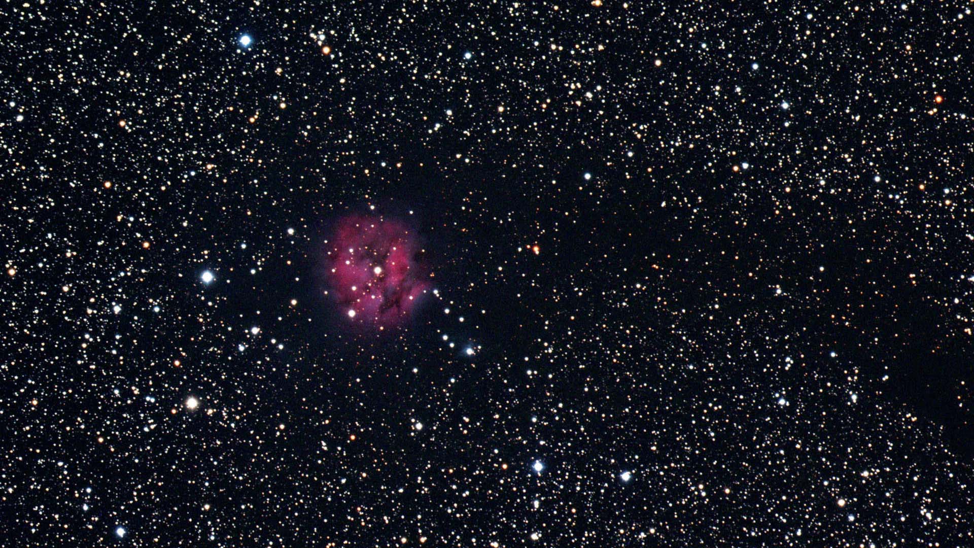 Fotografie a nebuloasei Cocon (IC5146) din constelația Lebăda și formarea ei. Imaginea este o combinație a imaginilor însumate individual din canalele de culoare într-o singură imagine color. U. Dittler
in den Farbkanälen zu einem Farbbild. U. Dittler