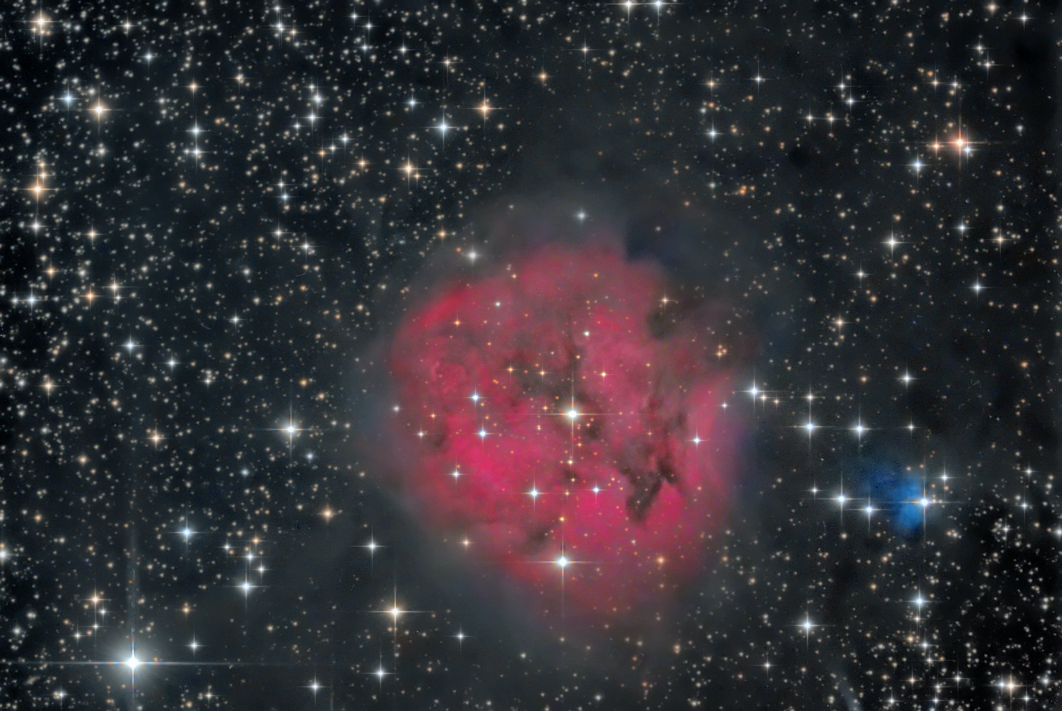 Nebuloasa Cocoon IC 5146, foto: Carlos Malagon 