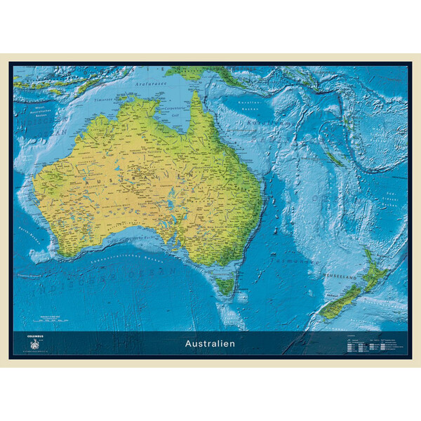 Columbus Hartă continentală Australia (115 x 85 cm)