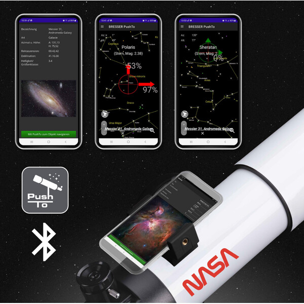 ISA Telescop AC 70/350 AZ Space Exploration PushTo