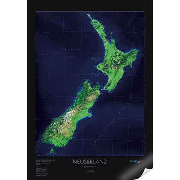 albedo 39 Harta Noua Zeelandă