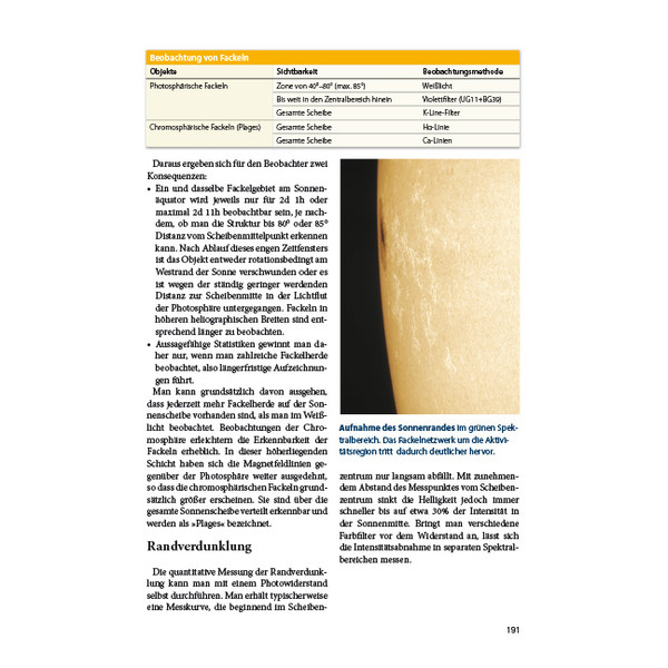 Oculum Verlag Die Sonne - Eine Einführung für Hobby-Astronomen