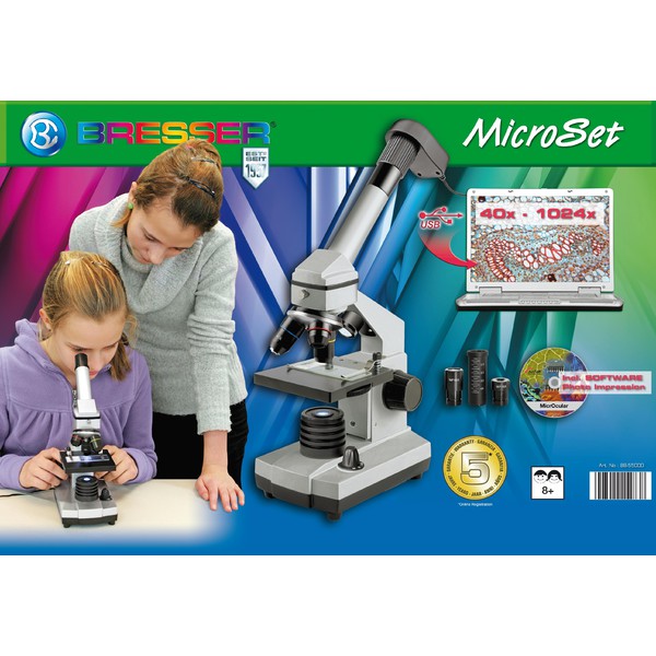 Bresser Junior Biolux CEA, Microscop- Set 40 - 1024x cu Ocular USB