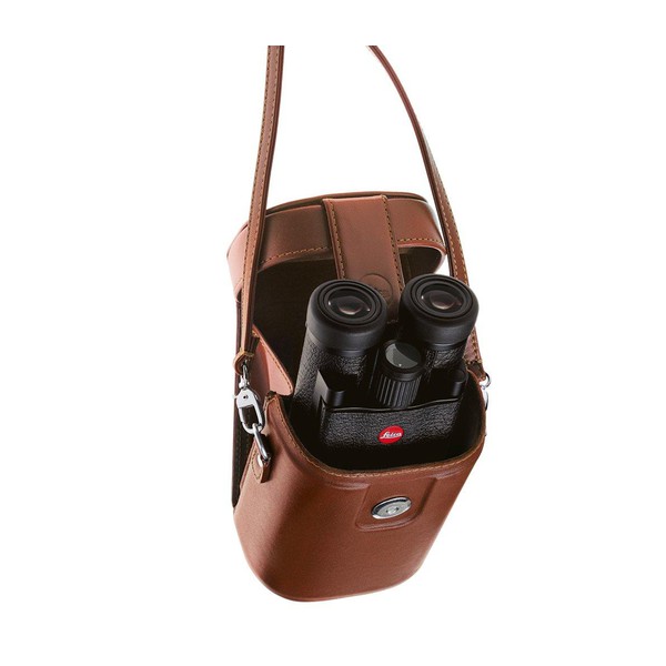 Leica Geanta din piele, maro pentru binoclu 10x25