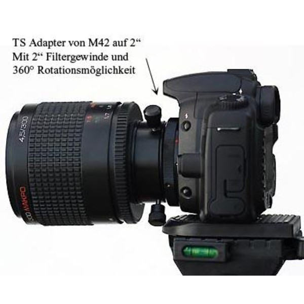 TS Optics Rotator Sistem cu rotatie T2 (inetrior/spre telescop) la T2 (exterior/spre aparat)