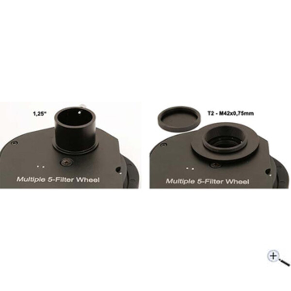 TS Optics Roată filtru pentru 5x filtre de 1,25''