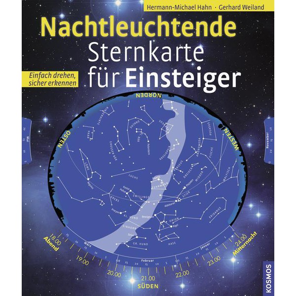 Kosmos Verlag Harta stelară  fosforescentă pentru începători