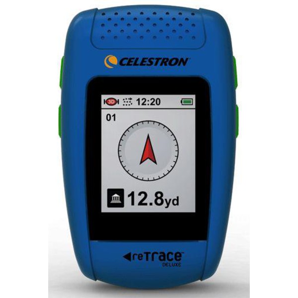 Celestron Tracker GPS reTrace Deluxe cu busolă digitală, de culoare albastră