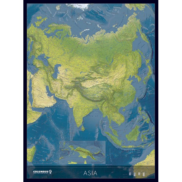 Columbus Hartă continentală Asia KK2021AS