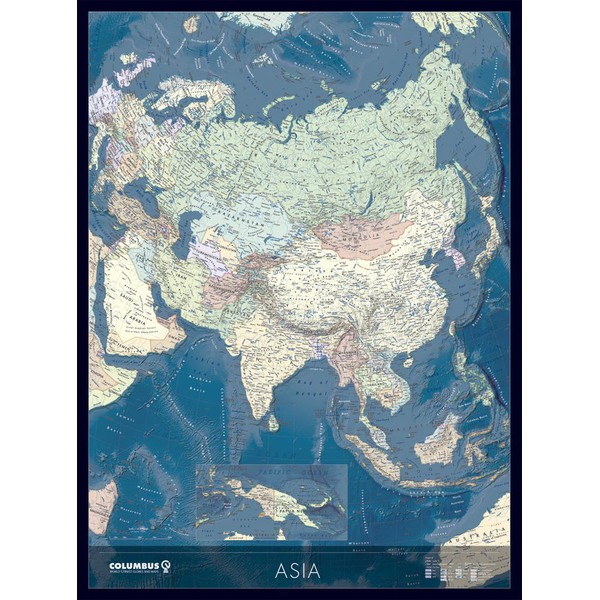 Columbus Hartă continentală Asia KK2021AS