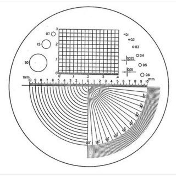 Eschenbach Lupa Scală micrometrică de precizie