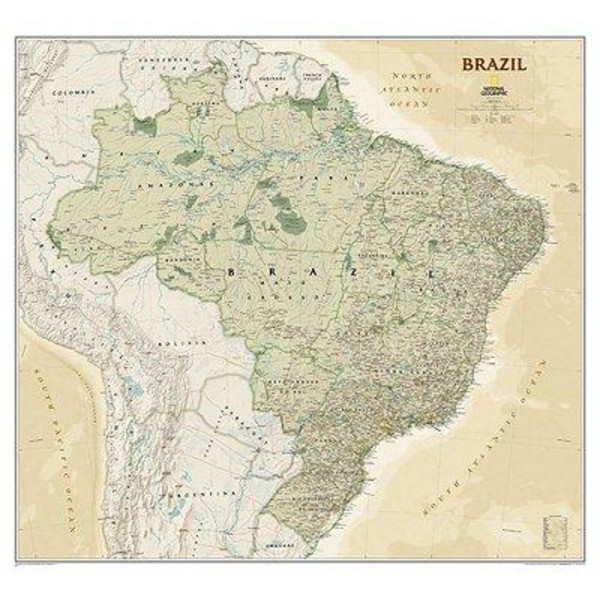 National Geographic Harta Hartă Brazilia