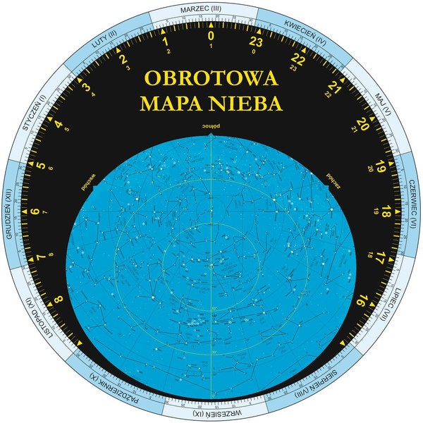 AstroCD Harta cerului Obrotowa mapa nieba