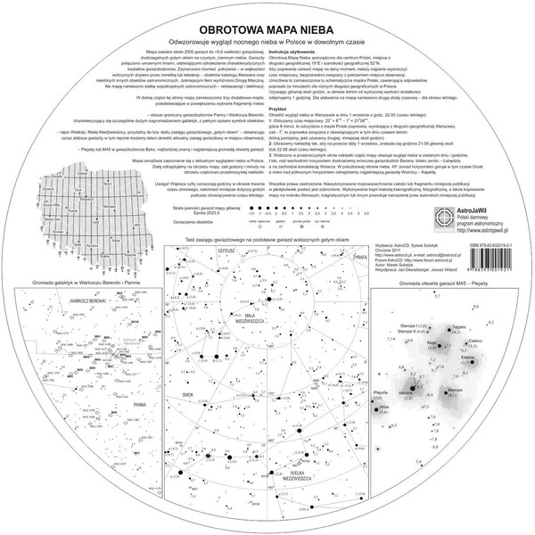 AstroCD Harta cerului Obrotowa mapa nieba