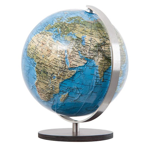 Columbus Mini glob Duorama bază din lemn de macassar 12cm