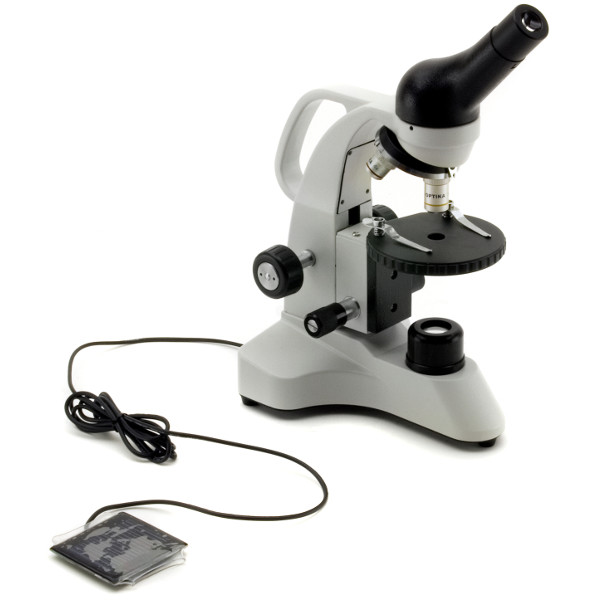 Optika Microscop monocular 400x, LED, cu panou solar  B-20 Polar