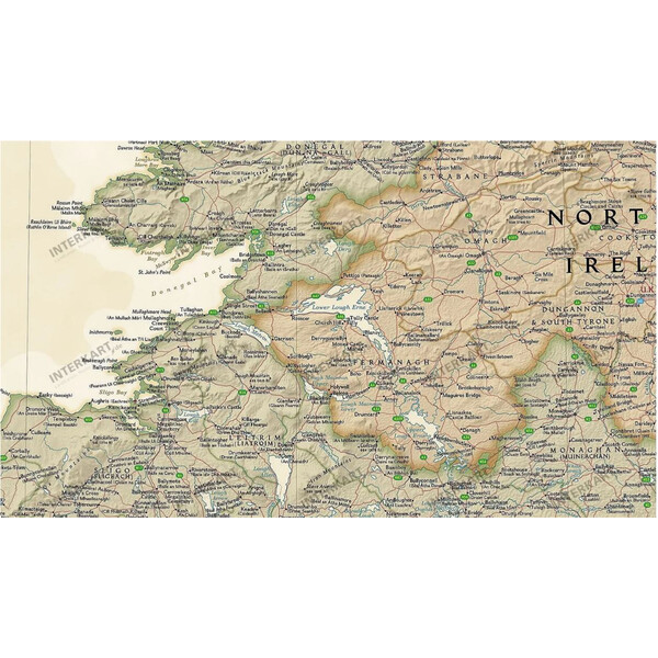 National Geographic Harta Irlanda (76 x 91 cm)