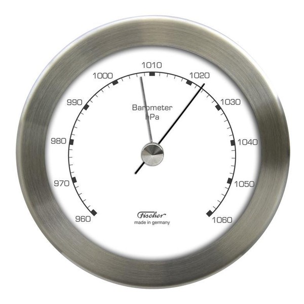 Eschenbach Statie meteo 528211 aneroid barometer, stainless steel