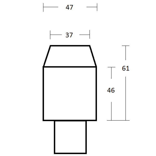 Omegon Adaptor de proiecție 2' cu conexiune T2