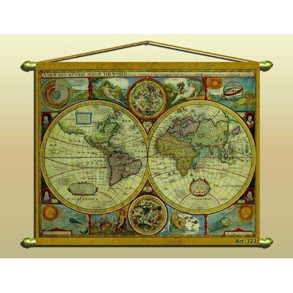 Zoffoli Harta lumii Hartă antică (imitaţie) Nr. 323/2