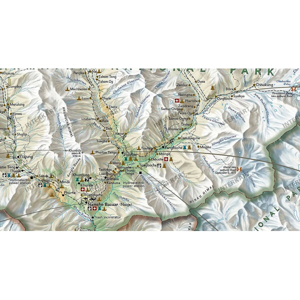 National Geographic Harta regionala Mount Everest, 50th Anniversary faţă-verso