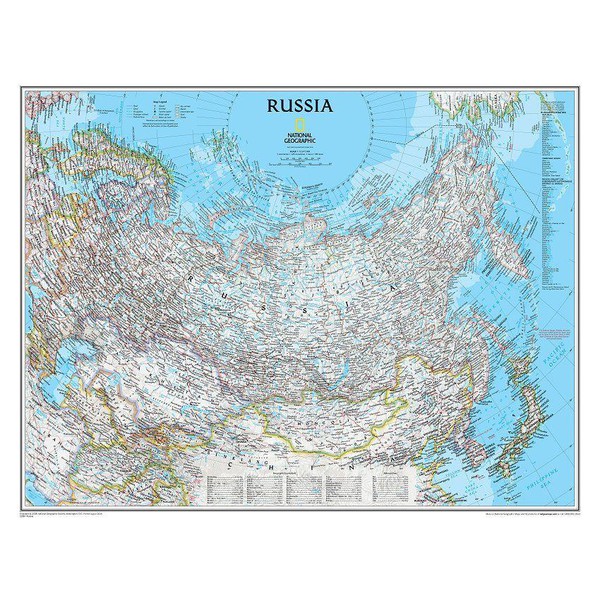 National Geographic Harta politică a Rusiei