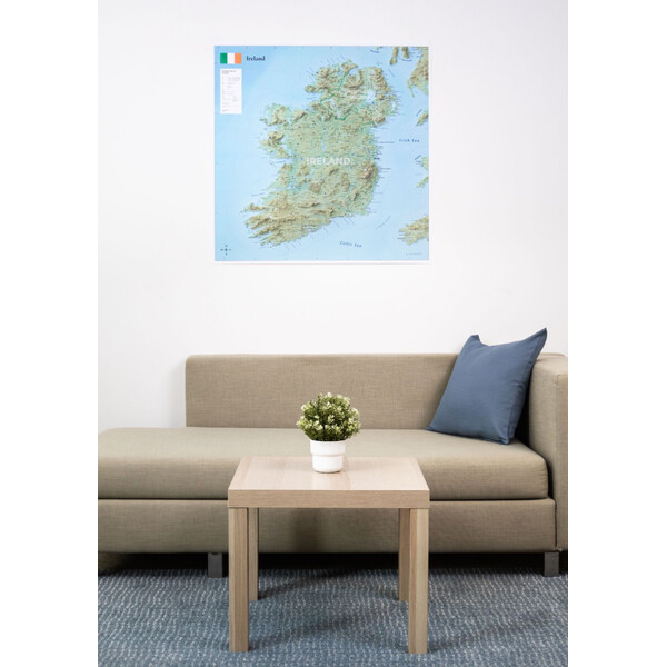 GeoMetro Harta Irlanda (90 x 90 cm)