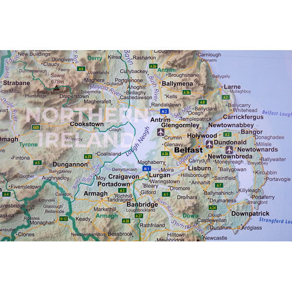 GeoMetro Harta Irlanda (90 x 90 cm)