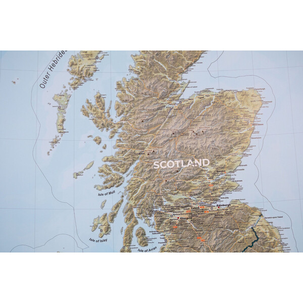 GeoMetro Harta United Kingdom (100 x 140 cm)