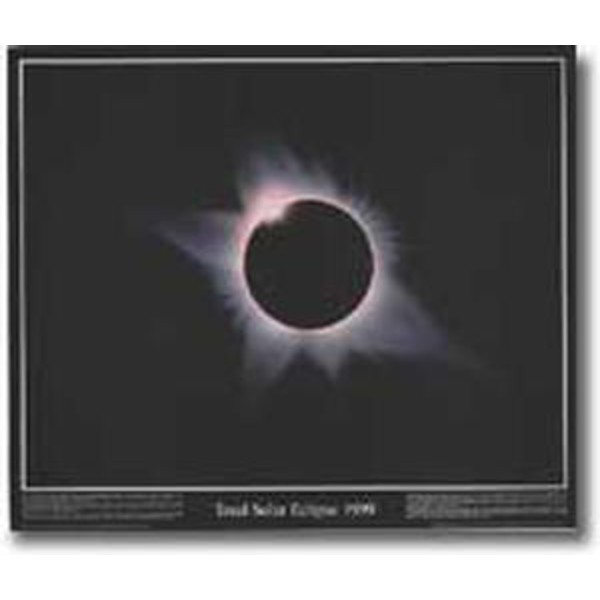 Poster Total Solar Eclipse 1999 - semnat de mana