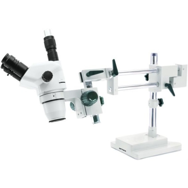 Optika microscopul stereoscopic zoom SZN-10 trinocular, 7X-45X, cu stand cu proeminente