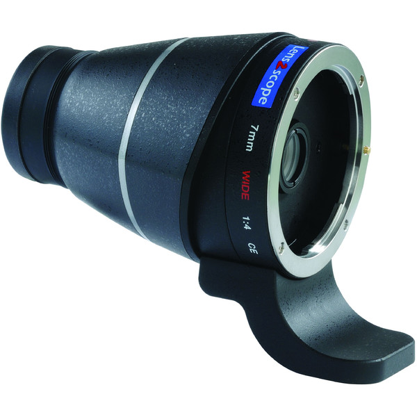 Lens2scope Luneta , 7mm camp larg, pentru obiective Canon EOS, negru, ocular drept